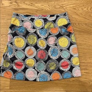 Colorful Circle Pattern Mini Skirt
